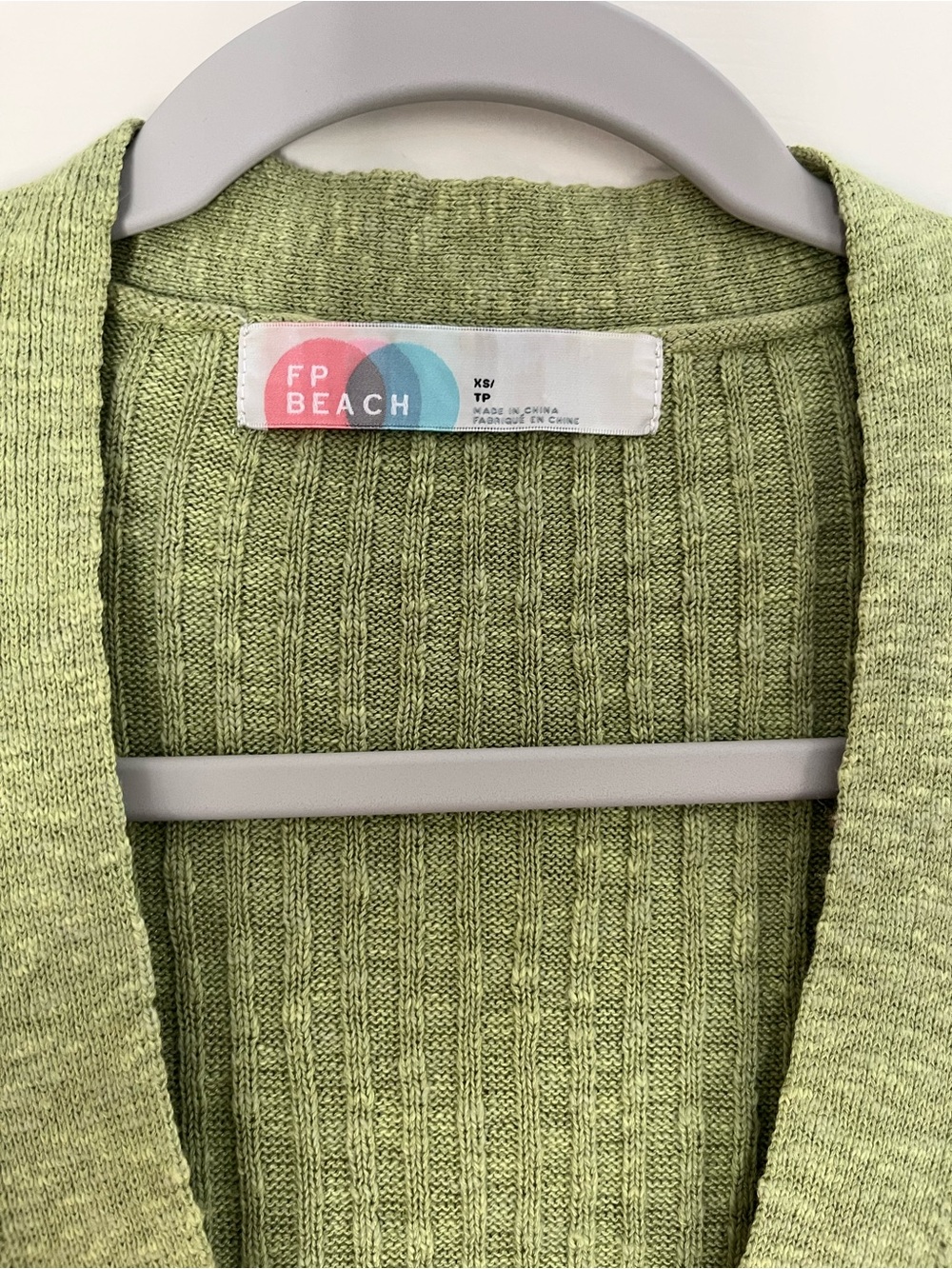 Free People Ribbed Button-Front Cardigan - Picture 6 of 6